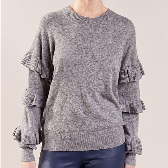 j crew ruffle sweater